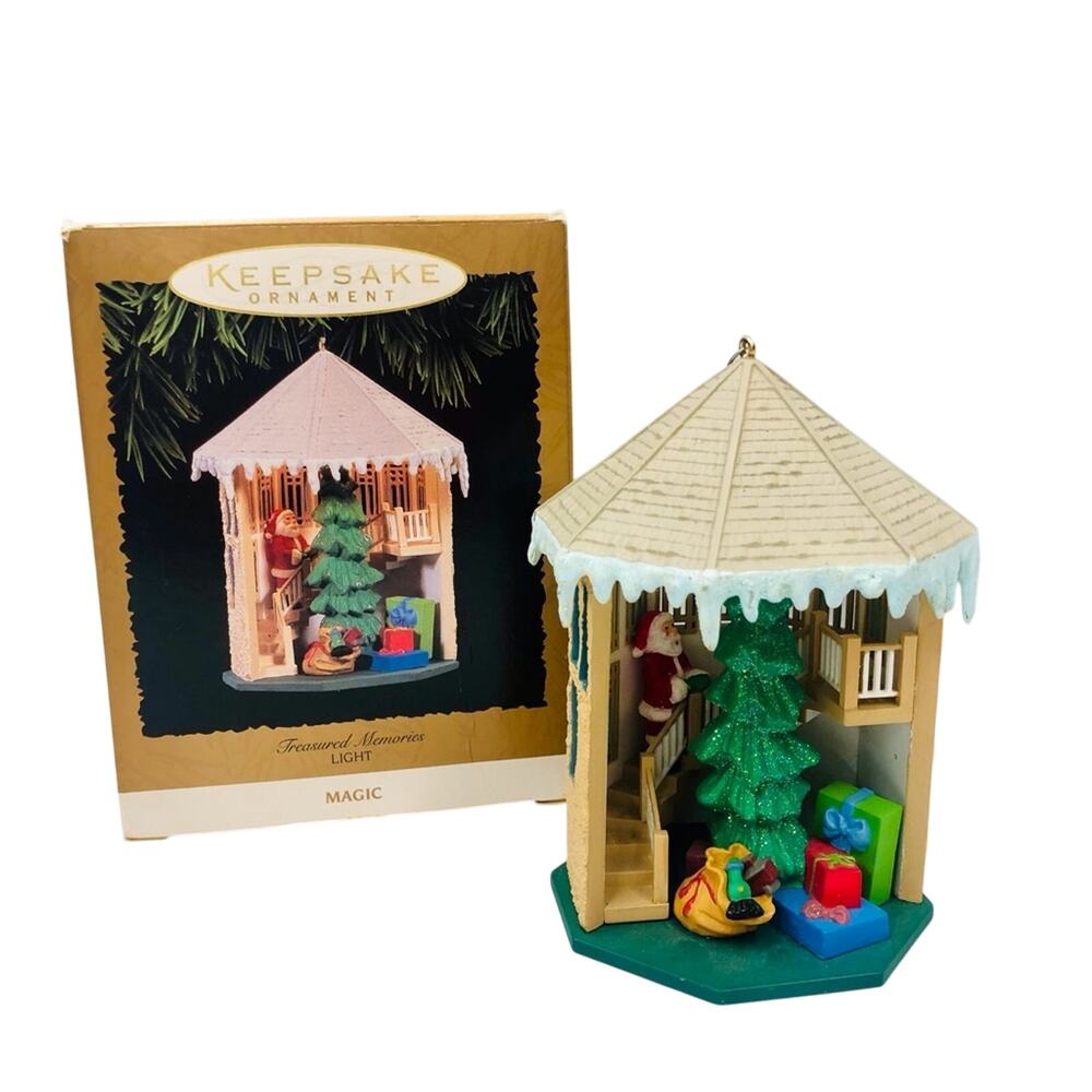 Vintage 1996 Hallmark Keepsake Christmas Tree Ornament Magic Santa Series